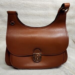 Tory Burch Brown Medium Saddle Bag